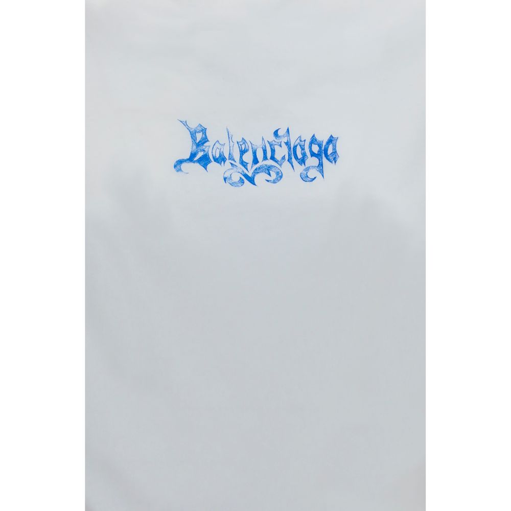Balenciaga Weißes Baumwoll-T-Shirt-3