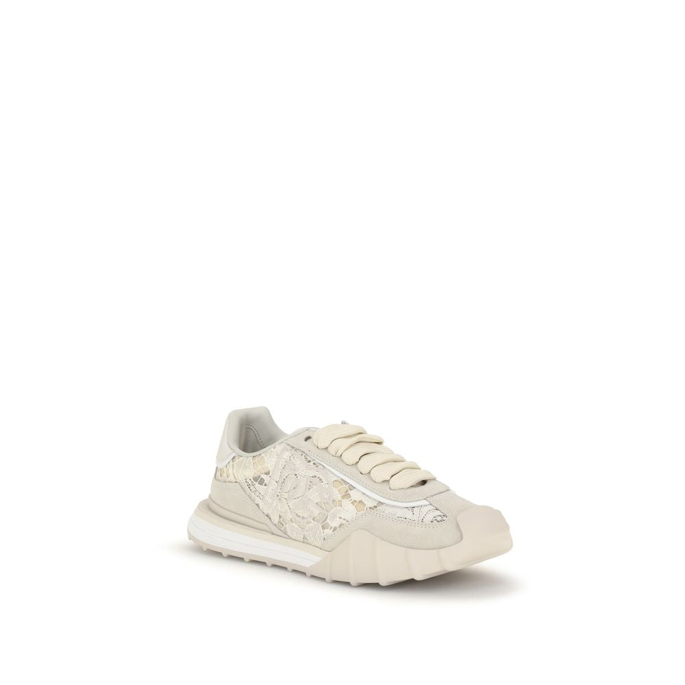 Dolce & Gabbana Beige Calf Leather Bos Taurus Sneakers-2