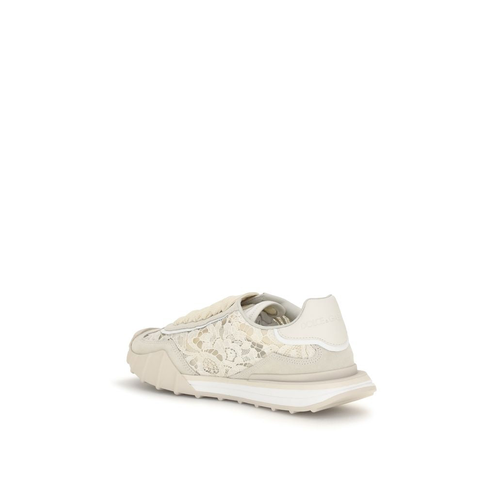 Dolce & Gabbana Beige Calf Leather Bos Taurus Sneakers-3