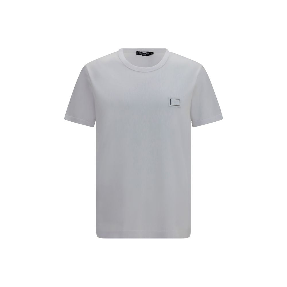 Dolce & Gabbana Weißes Baumwoll-T-Shirt-1