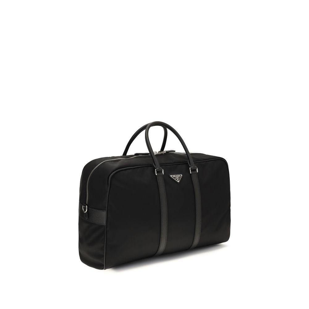Prada Schwarze Gepäck- und Reisetasche aus recyceltem Polyamid-2