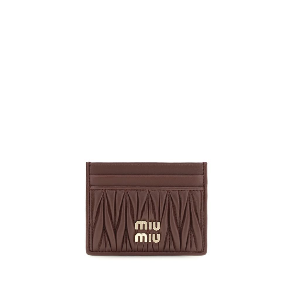 Miu Miu Bordeaux Lamm Ovis Aries Aries Geldbörse-1