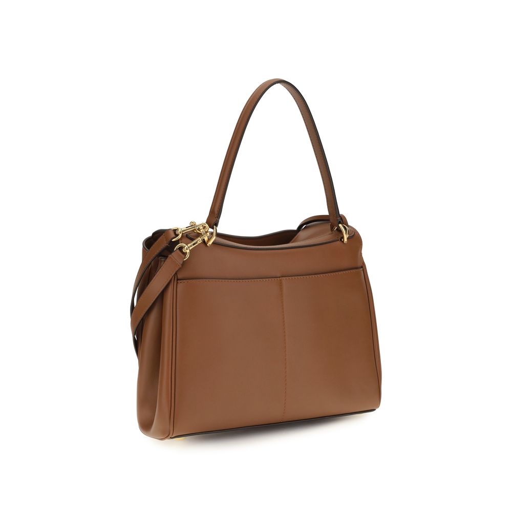 Balenciaga Braune Kalbsleder Bos Taurus Schultertasche-3