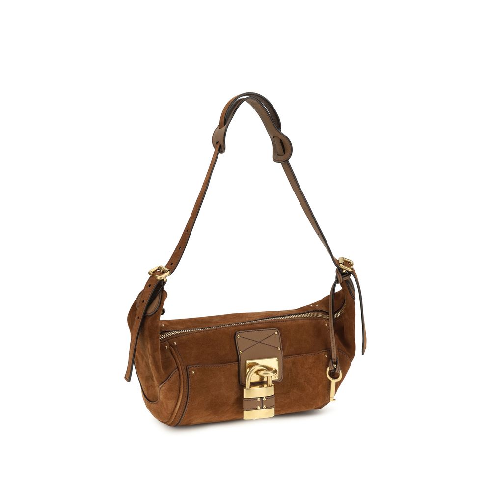 Chloé Braune Kalbsleder Bos Taurus Schultertasche-2