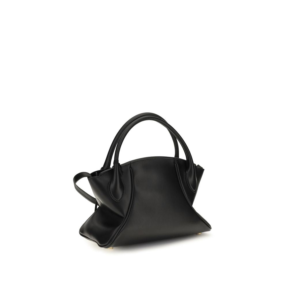 Balmain Schwarze Kalbsleder Bos Taurus Handtasche-3