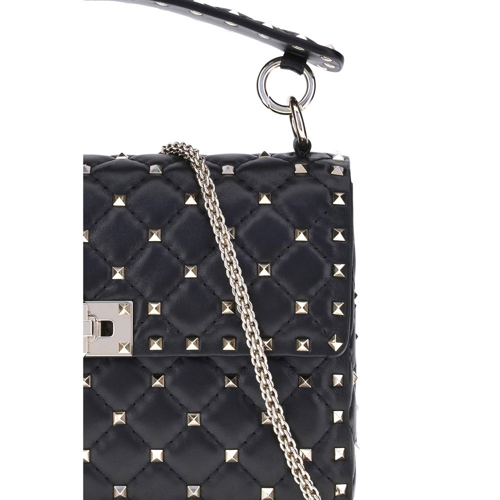 Valentino Garavani Schwarze Lammleder Handtasche Ovis Aries Aries-4