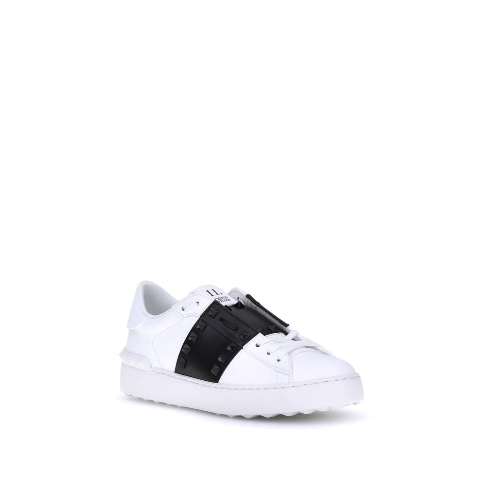 Valentino Garavani Weiße Low-Top-Sneaker aus Kalbsleder Bos Taurus-2