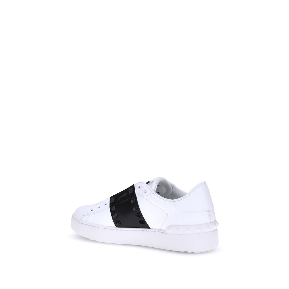 Valentino Garavani Weiße Low-Top-Sneaker aus Kalbsleder Bos Taurus-3