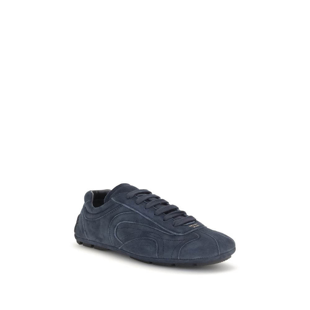 Prada Blaue Kalbsleder Bos Taurus Sportschuhe-2