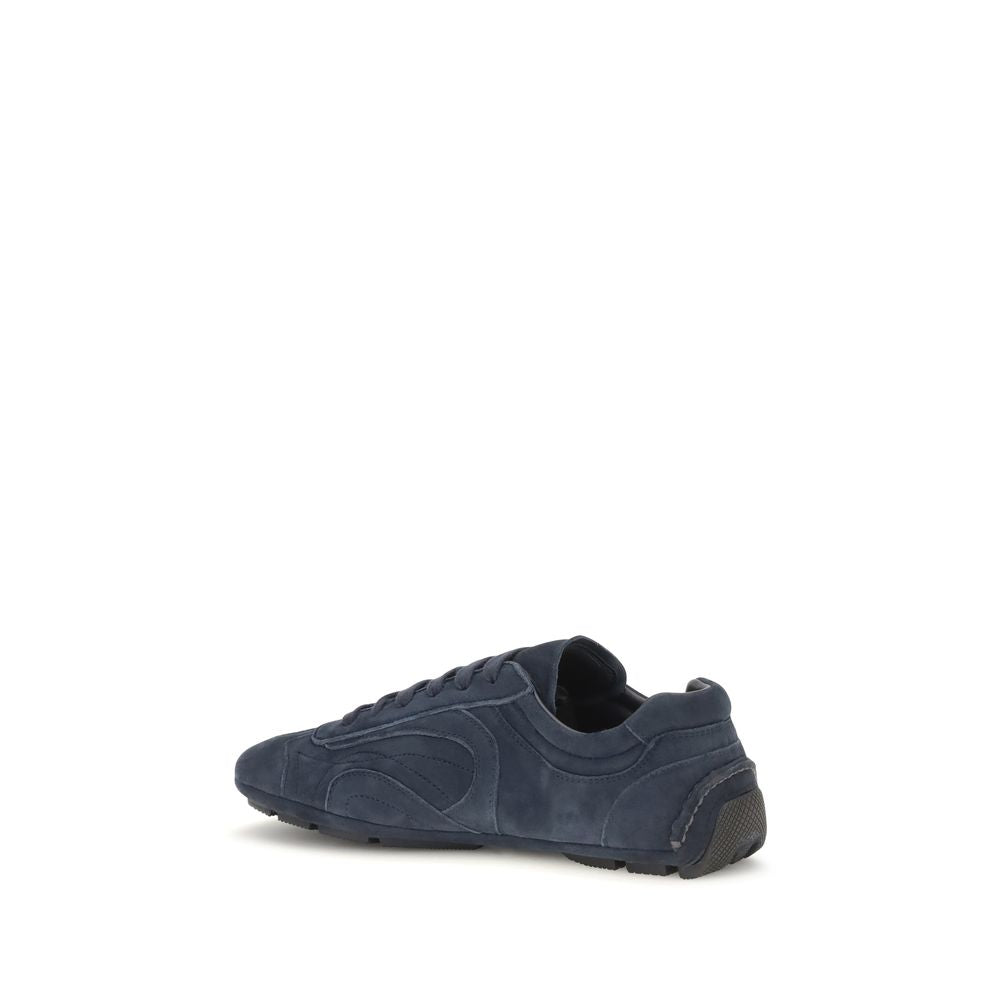 Prada Blaue Kalbsleder Bos Taurus Sportschuhe-3