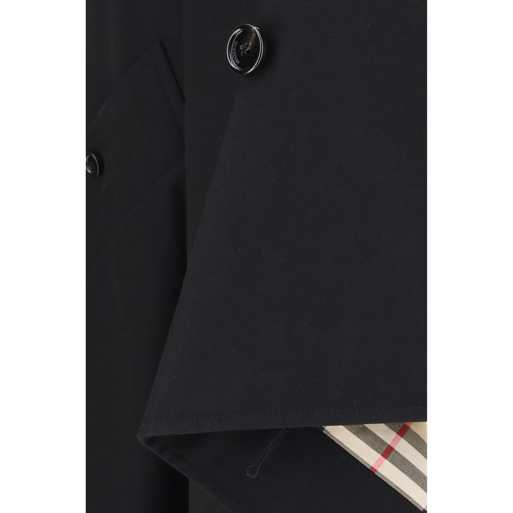 Burberry Schwarzer Baumwoll-Maxirock-3