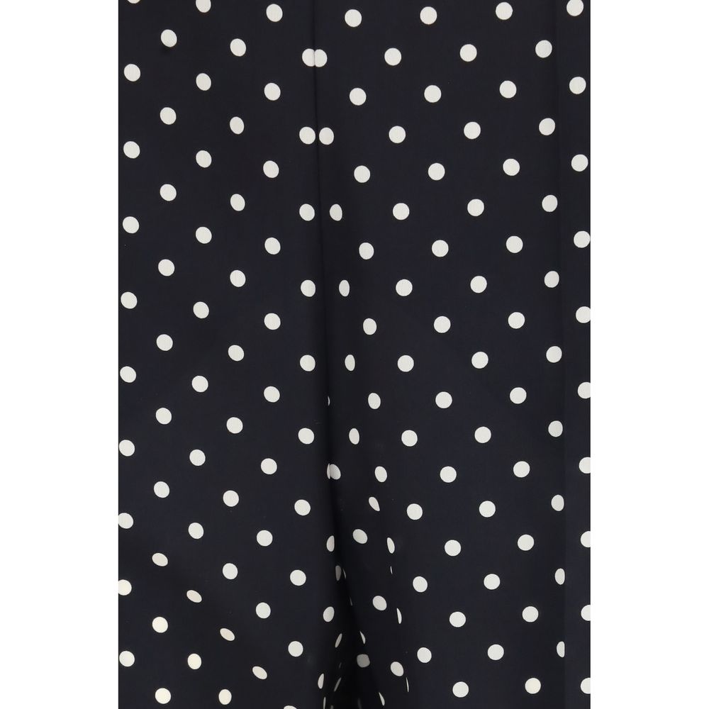 Valentino Schwarze Seiden-Cropped-Hose-3