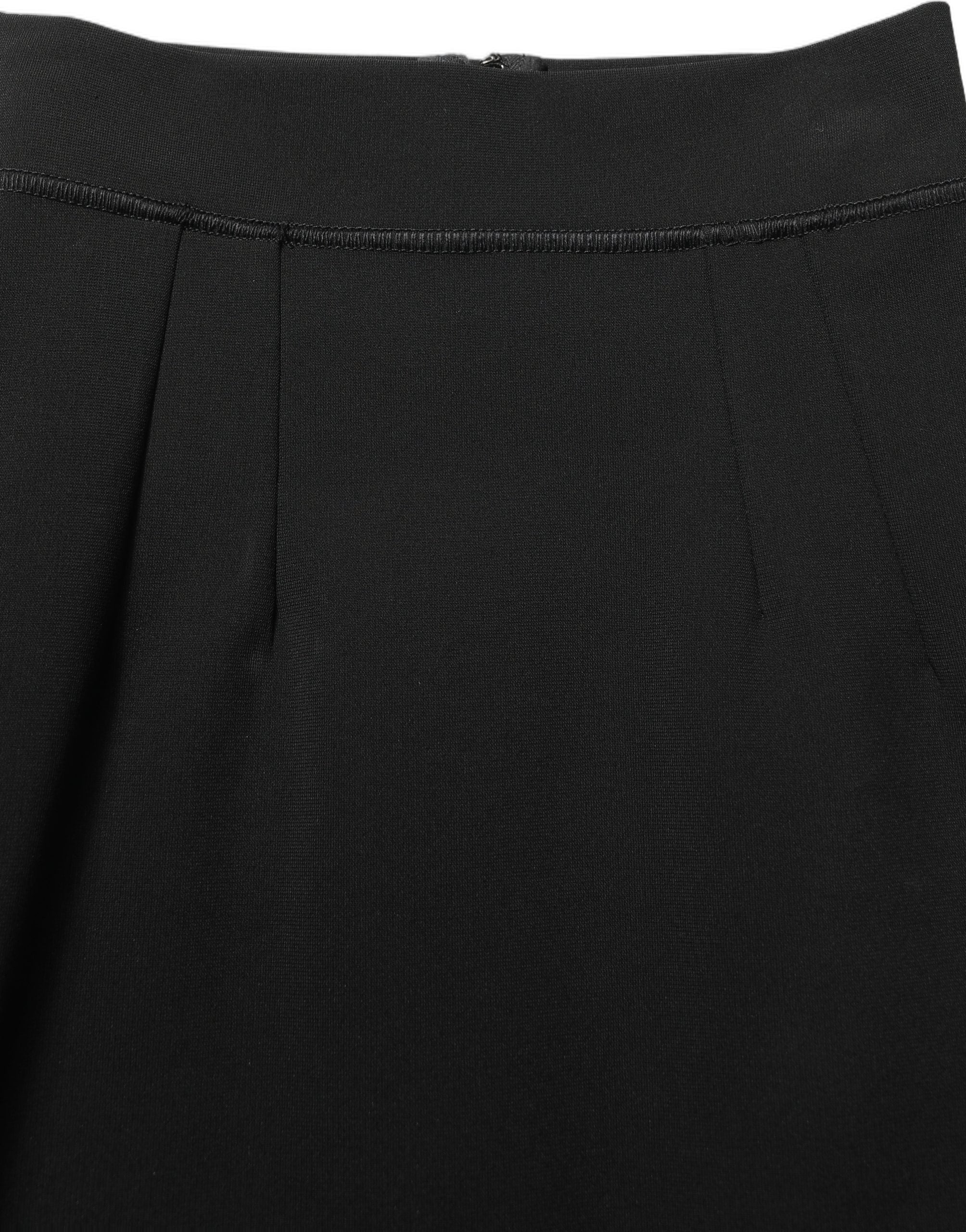 Dolce & Gabbana Schwarzer Nylon Minirock mit hoher Taille-1