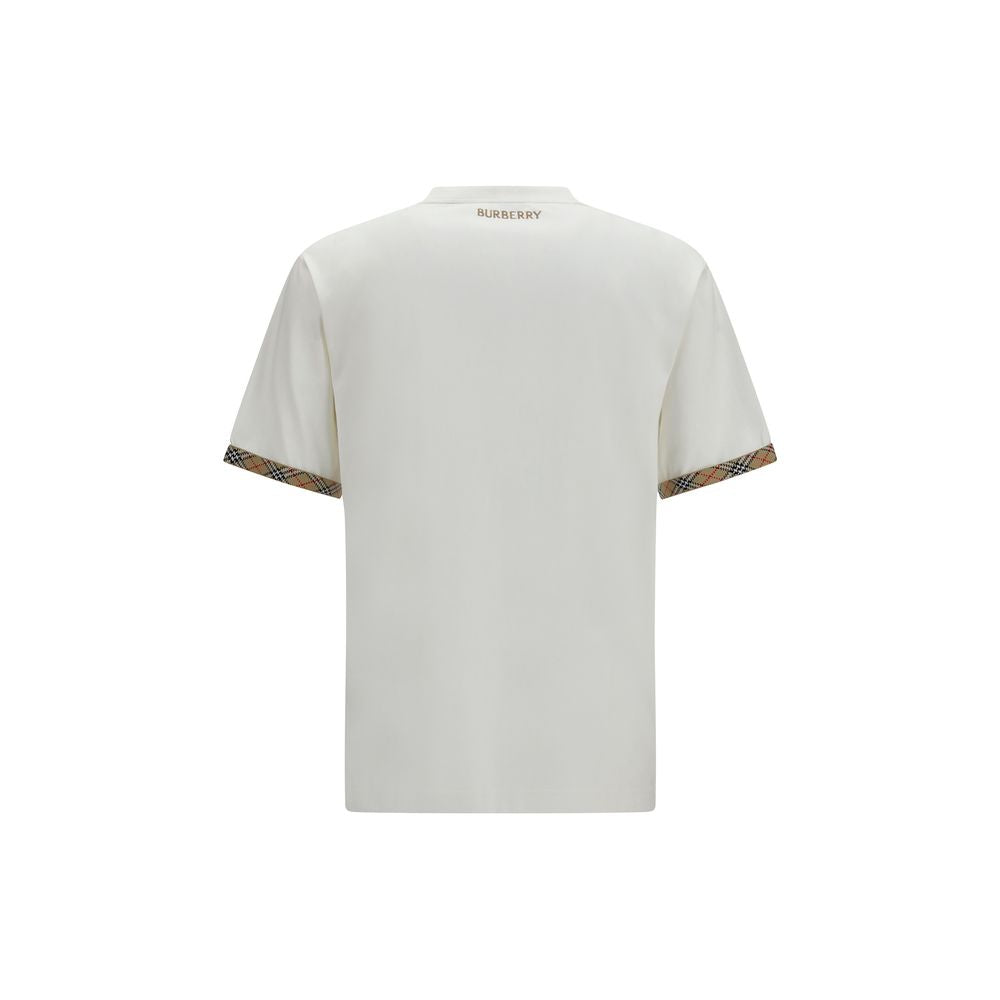 Burberry Weißes Baumwoll-T-Shirt-2