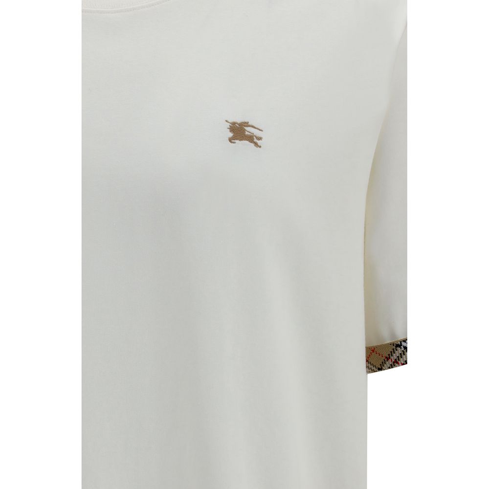 Burberry Weißes Baumwoll-T-Shirt-3