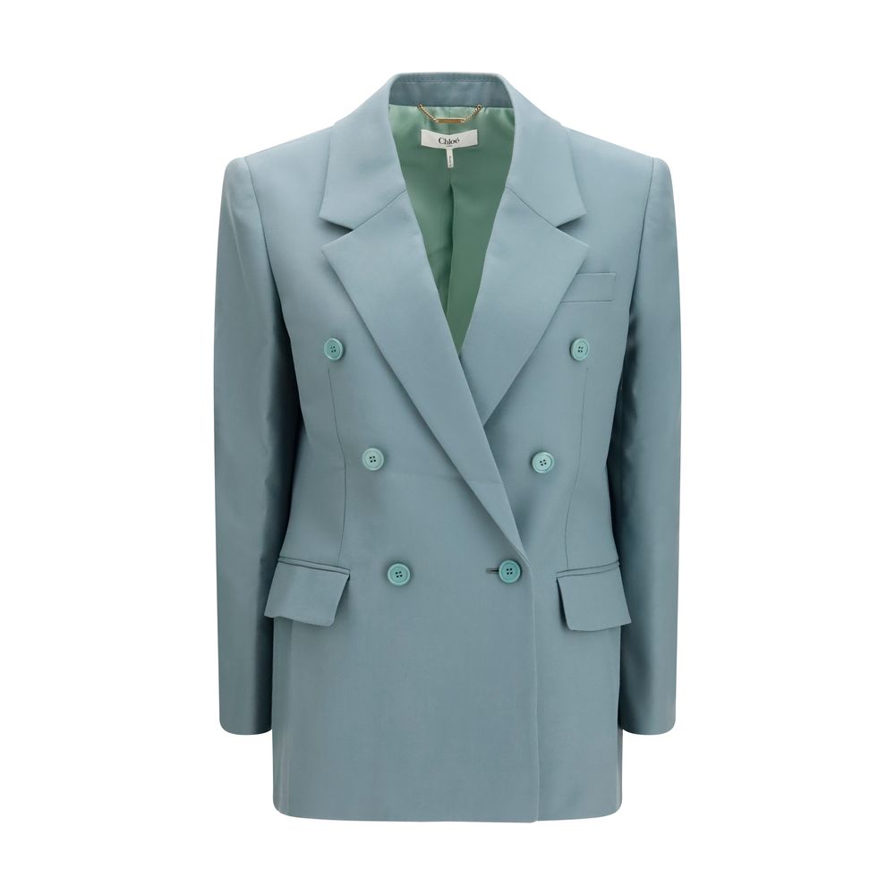 Chloé Zweifarbiger Blazer Aries aus Wolle-1