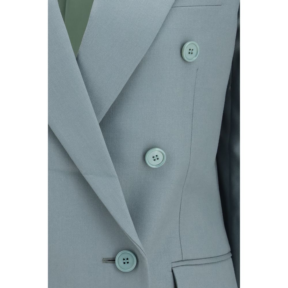 Chloé Zweifarbiger Blazer Aries aus Wolle-3