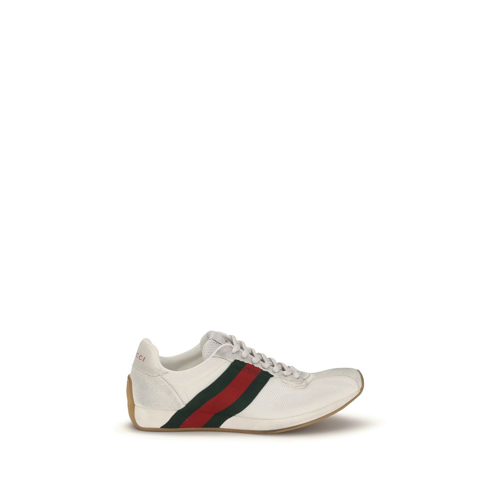Gucci Weiße Sneaker aus Polyester im Athletic-Stil-1