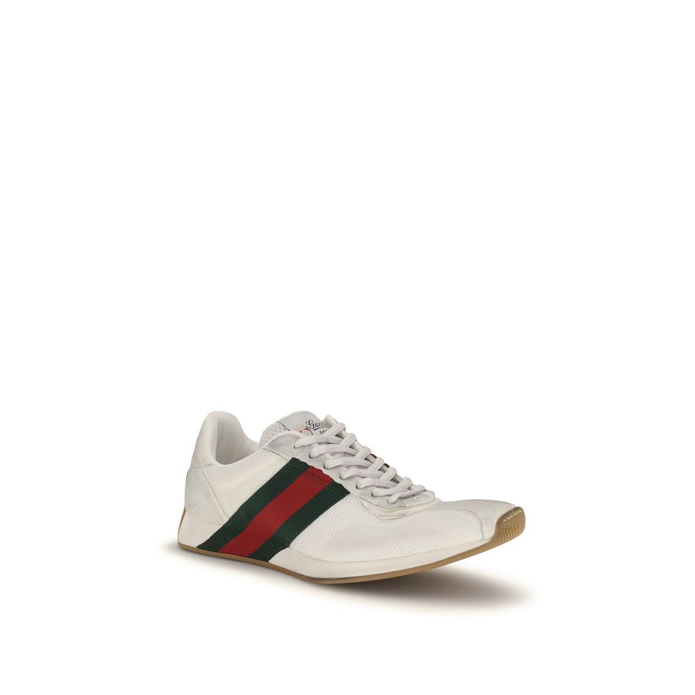 Gucci Weiße Sneaker aus Polyester im Athletic-Stil-2