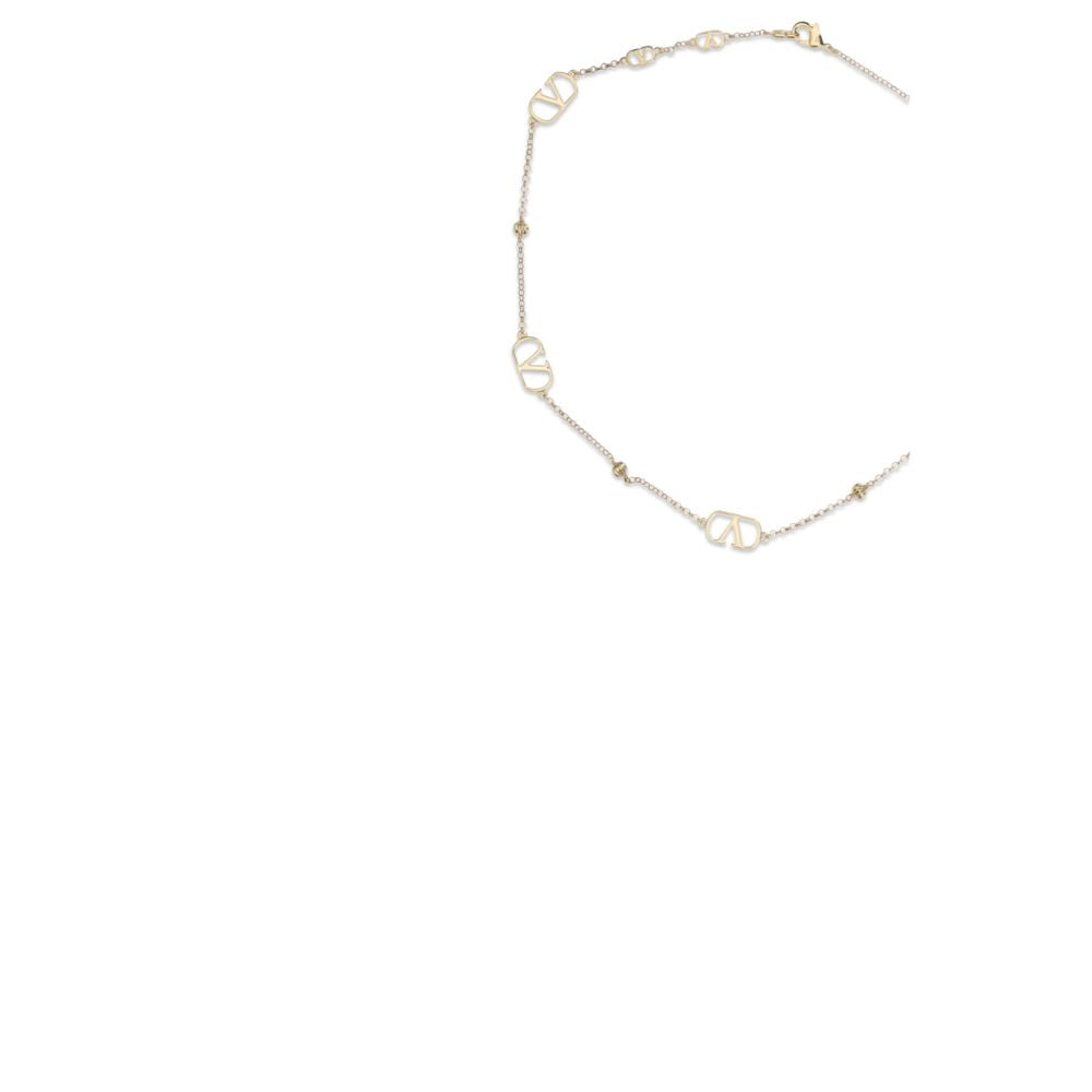 Valentino Garavani Goldfarbene Halskette aus Metall-3
