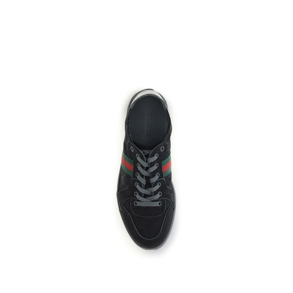 Gucci Black Fabric Sneakers-4