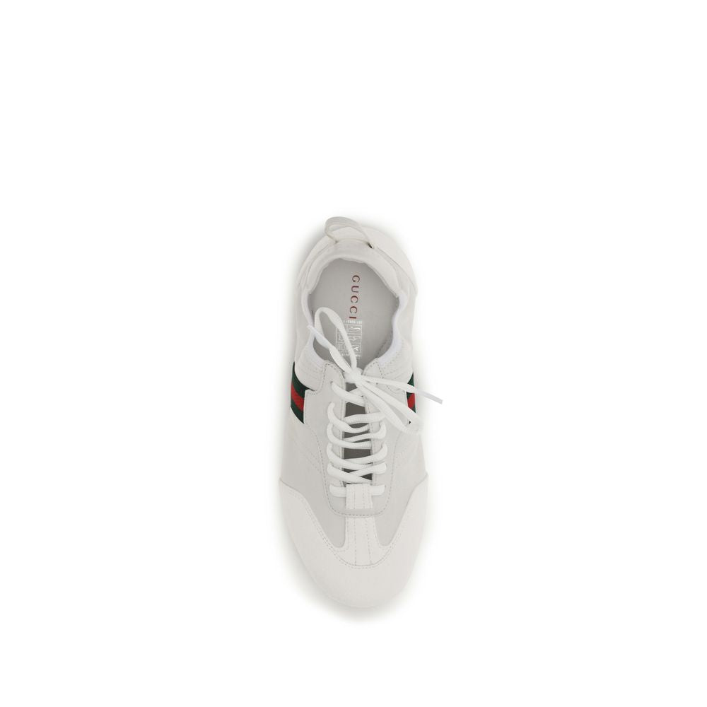 Gucci Weiße Low-Top-Sneaker aus Kalbsleder Bos Taurus-4