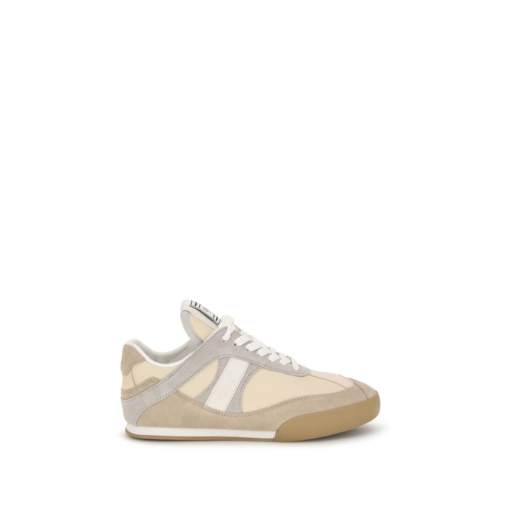 Chloé Beige Calf Leather Bos Taurus Athletic Sneakers-1