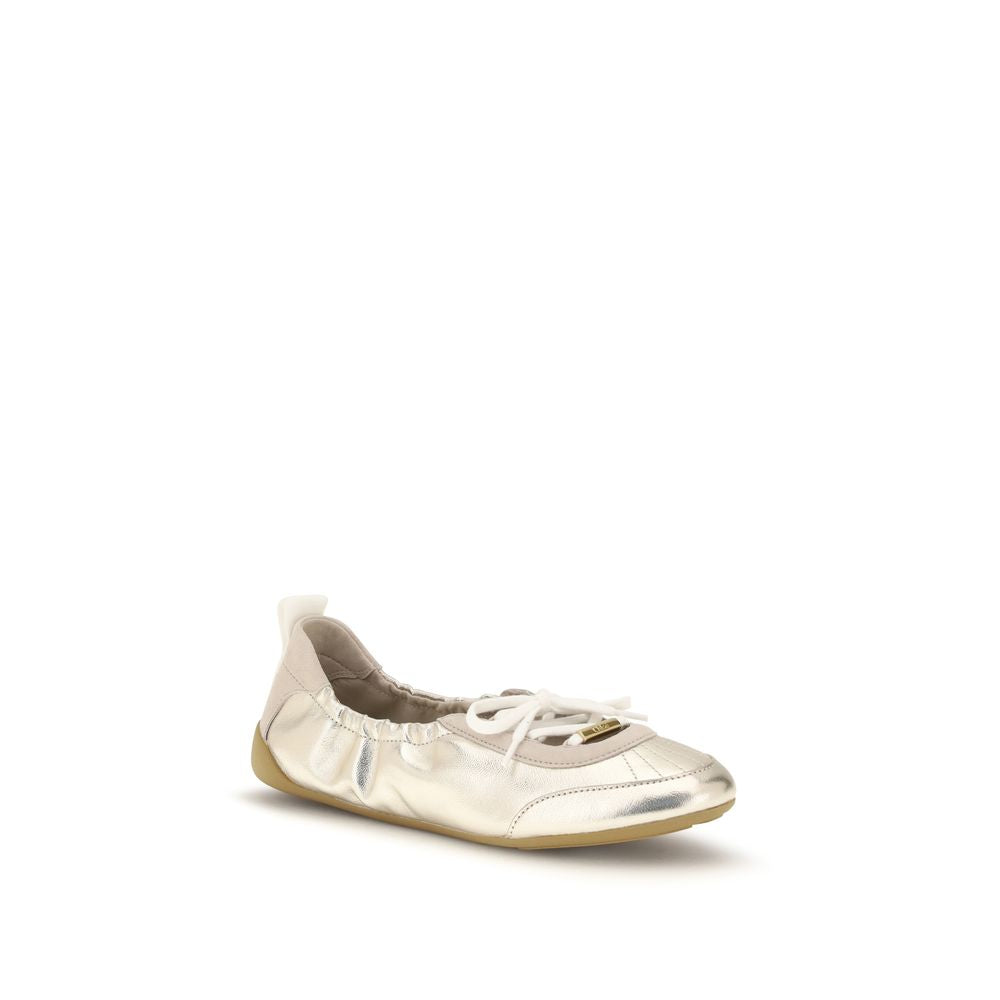 Chloé Bos Taurus Sneakers aus silbernem Kalbsleder-2