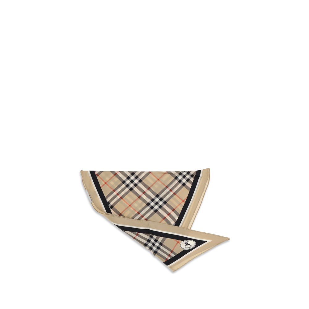 Burberry Beiger Seidenschal-1