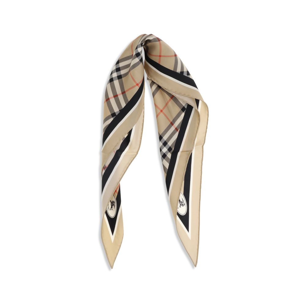 Burberry Beiger Seidenschal-2
