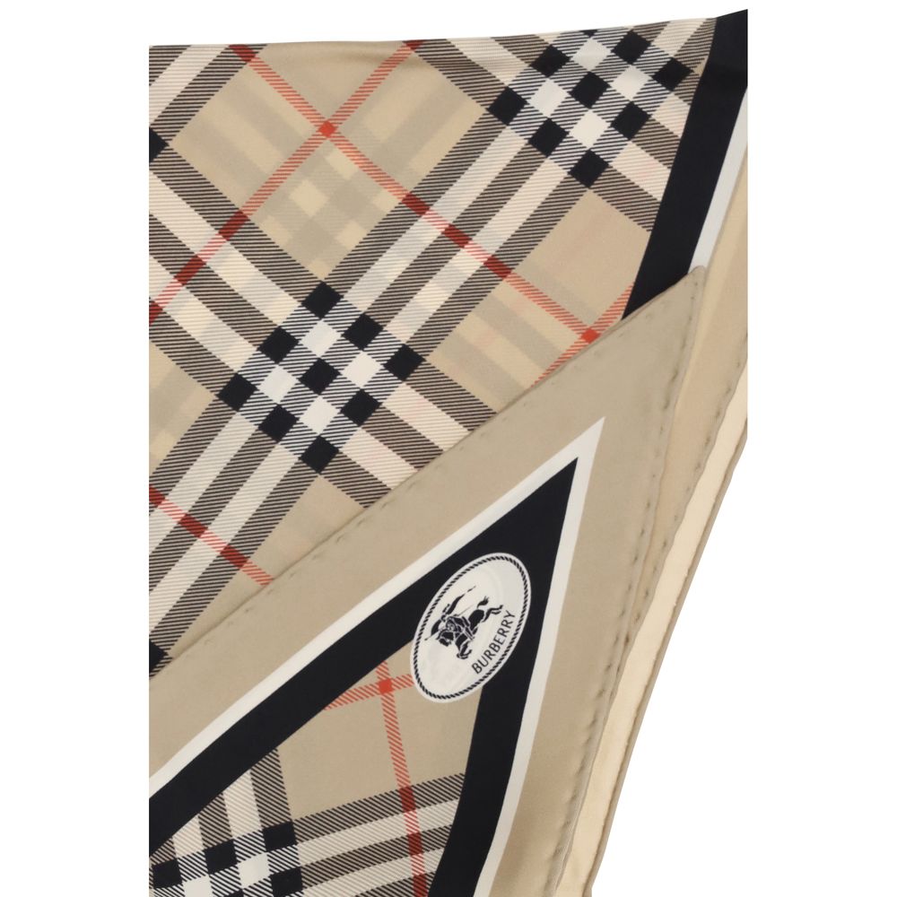 Burberry Beiger Seidenschal-3