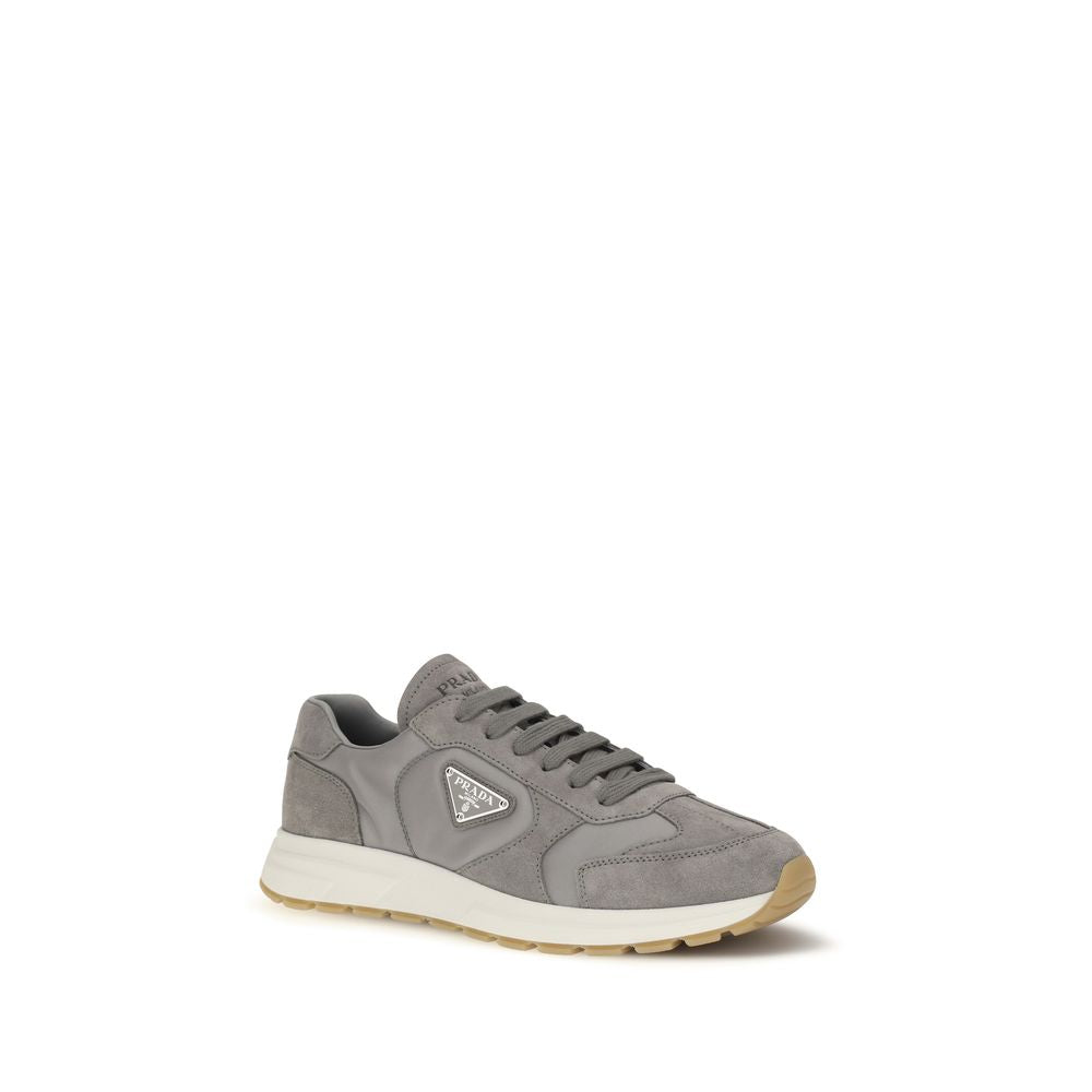 Prada Grey Recycled Polyamide Sneakers-2