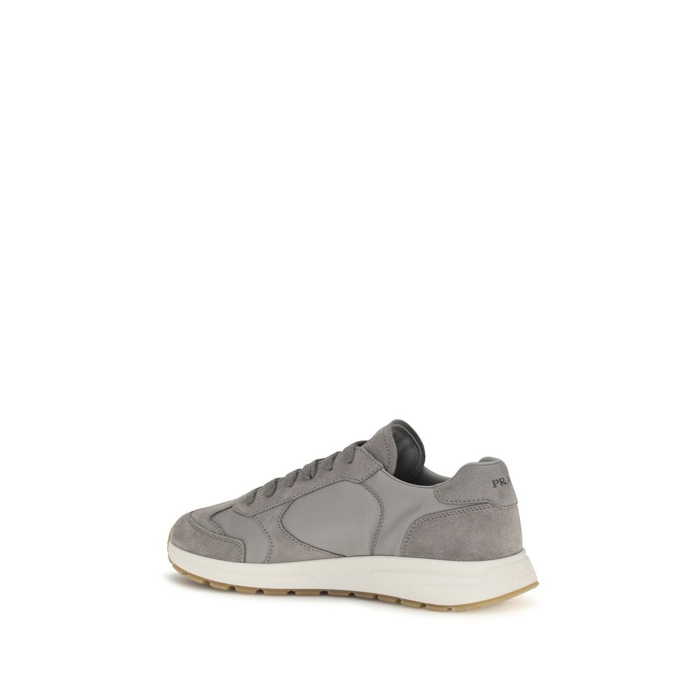 Prada Grey Recycled Polyamide Sneakers-3