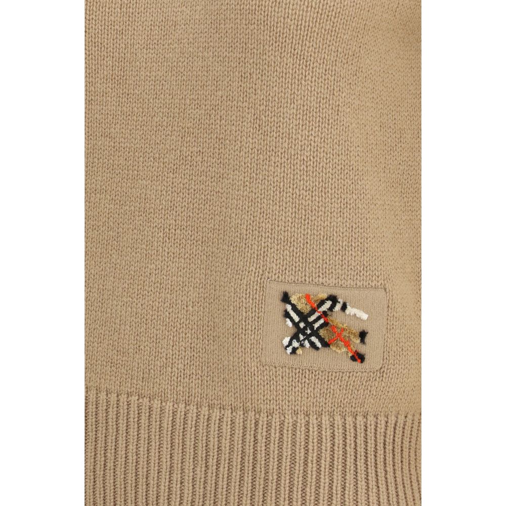 Burberry Beiger Kaschmirpullover-3