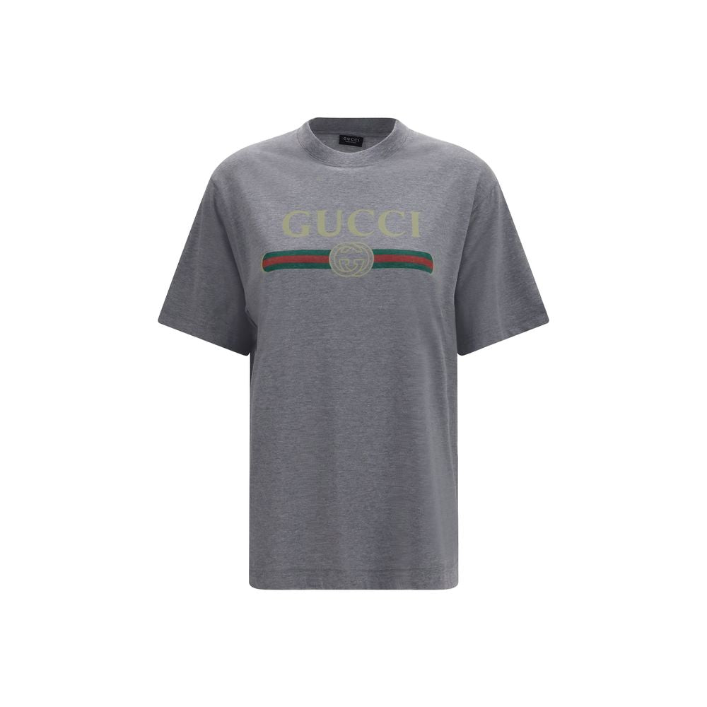 Gucci Graues Baumwoll-T-Shirt-1