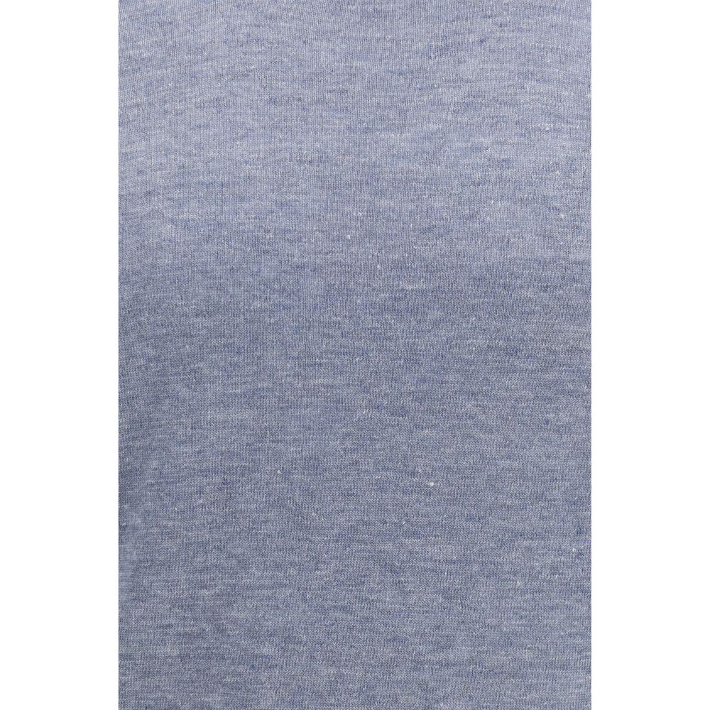 Brunello Cucinelli Blue Linen Sweatshirt-3
