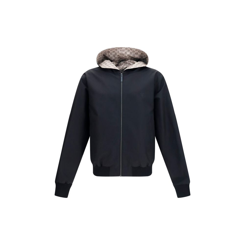 Gucci Schwarzer Bomber aus Polyester-1