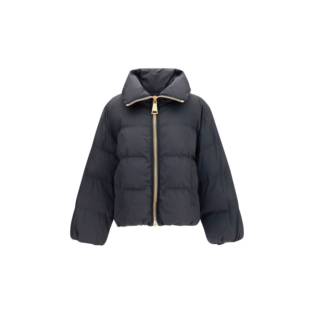 Balmain Schwarze Viskose-Jacke in voller Länge-1