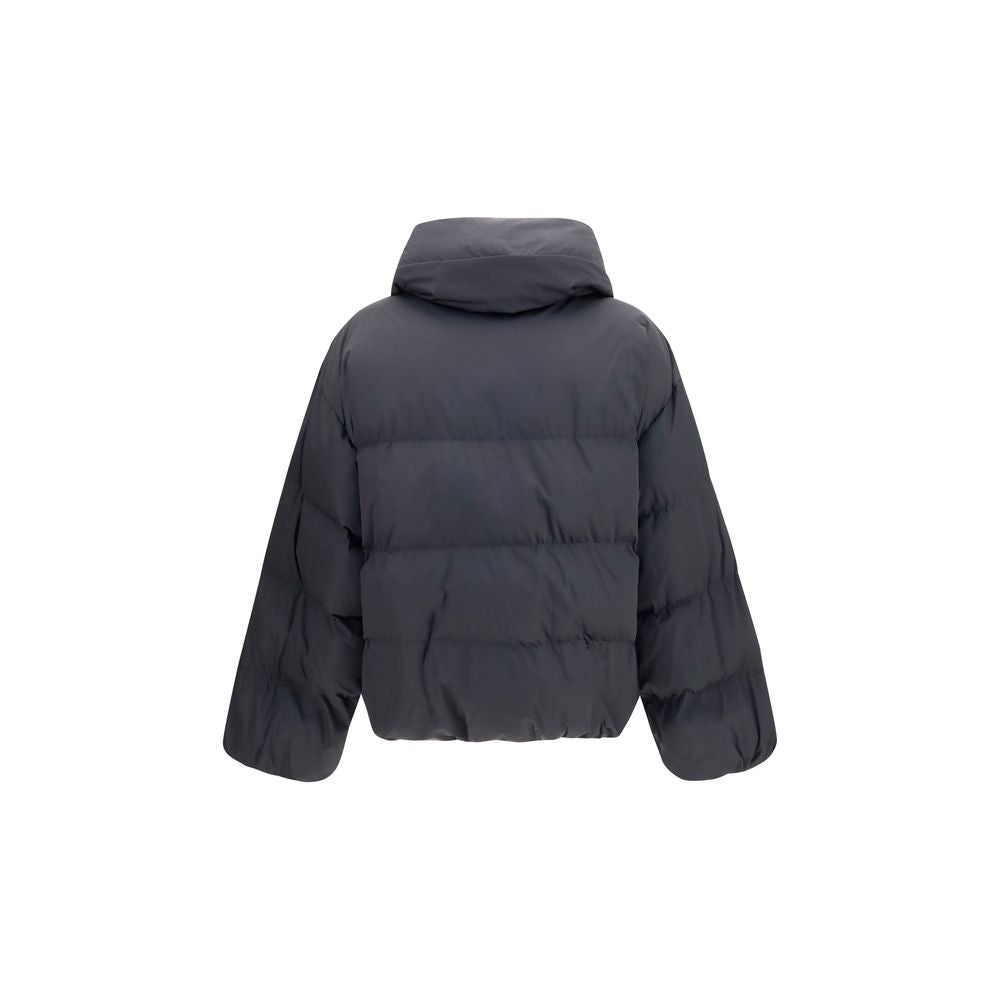 Balmain Schwarze Viskose-Jacke in voller Länge-2