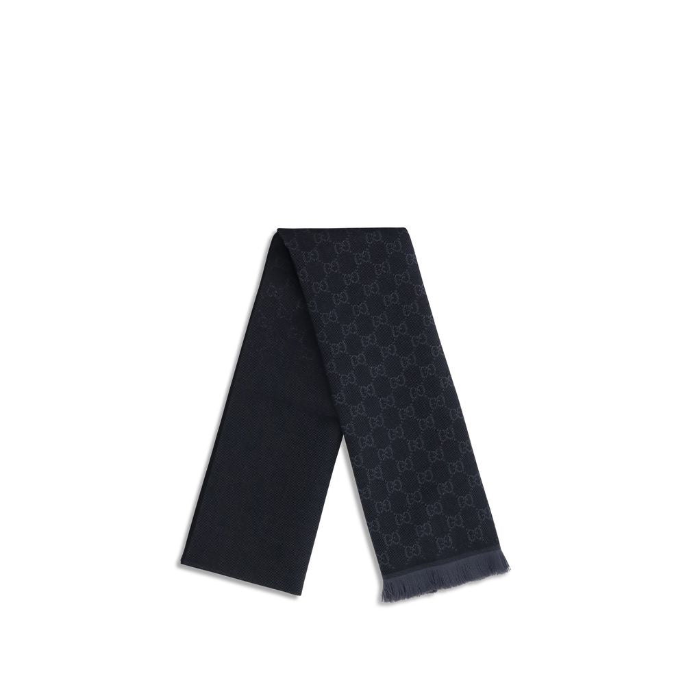 Gucci Black Wool Scarf-2