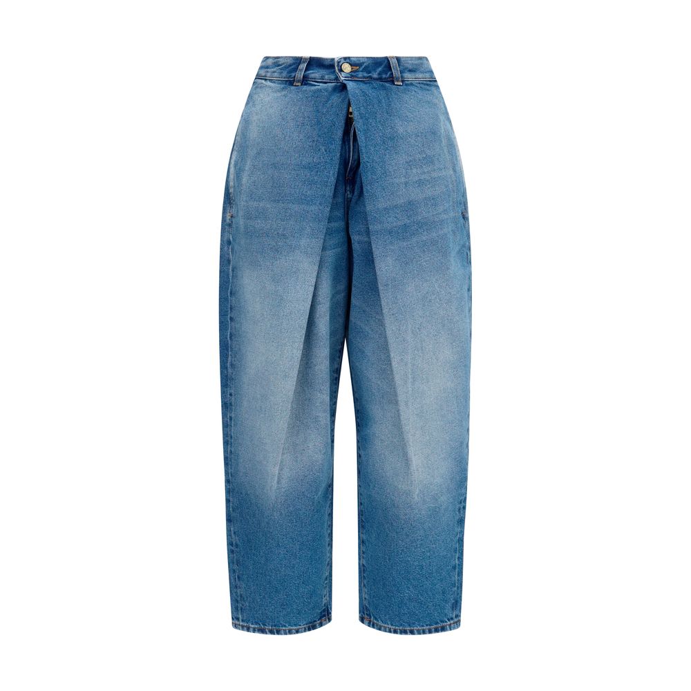 Balmain Blaue Baumwolljeans im Relaxed Fit-1