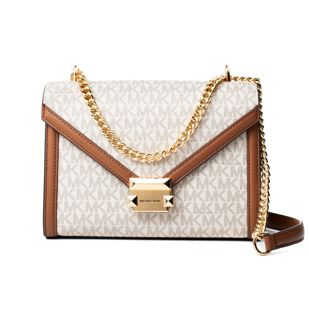 Michael Kors Beige Canvas Shoulder Bag-1