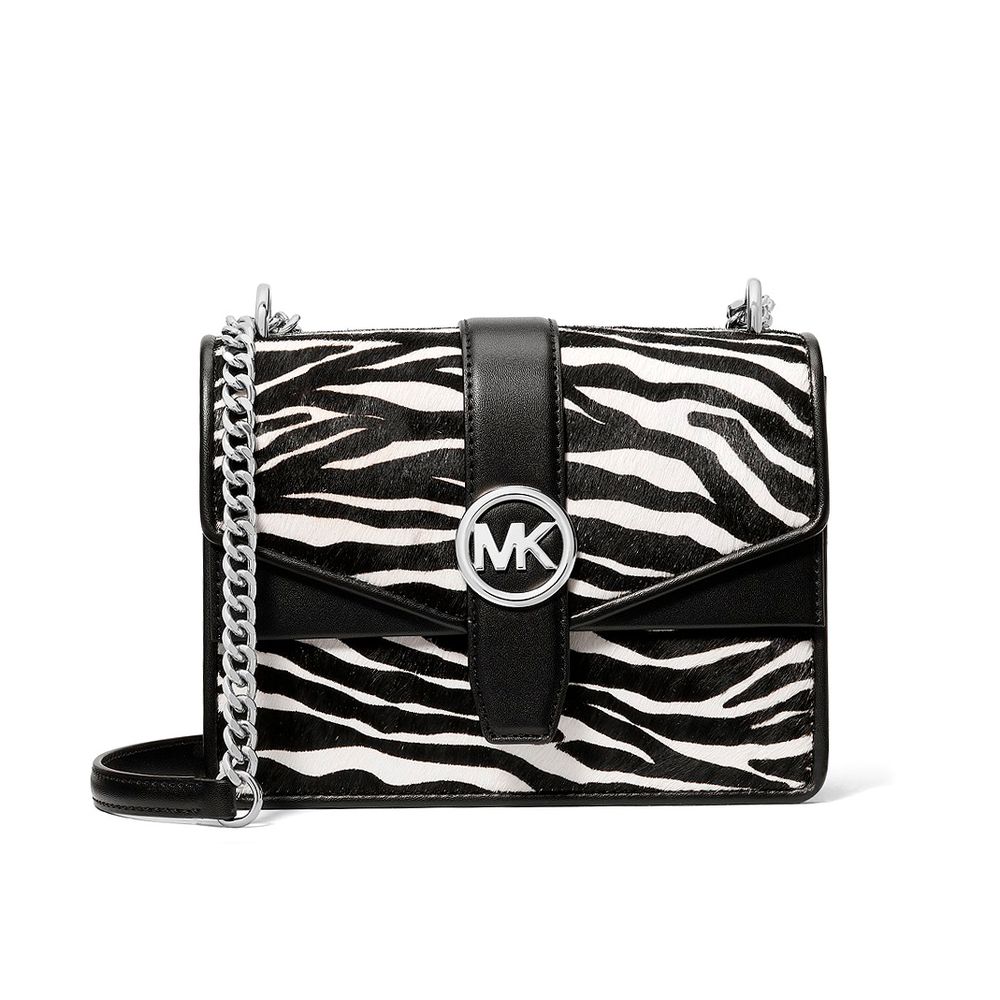 Michael Kors Schwarze Leder Umhängetasche-1