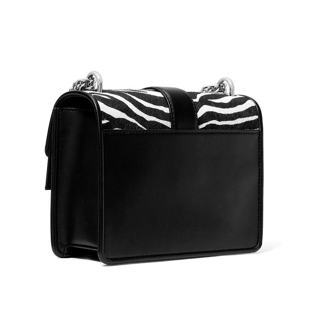 Michael Kors Schwarze Leder Umhängetasche-2