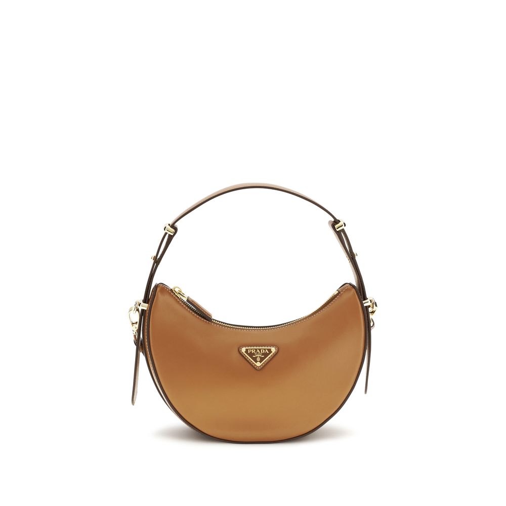 Prada Beige Calfskin Bos Taurus Shoulder Bag-1