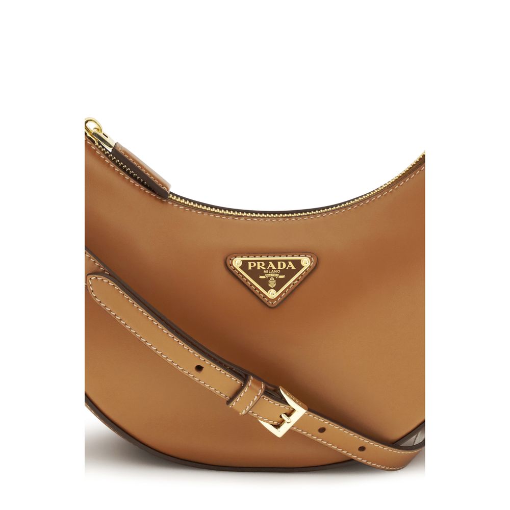 Prada Beige Calfskin Bos Taurus Shoulder Bag-4