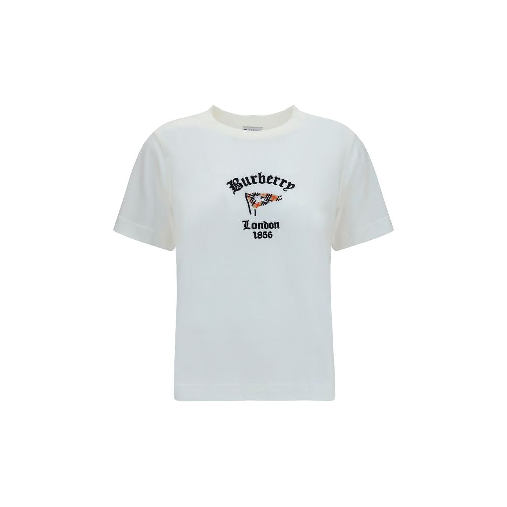 Burberry Weißes Baumwoll-T-Shirt-1