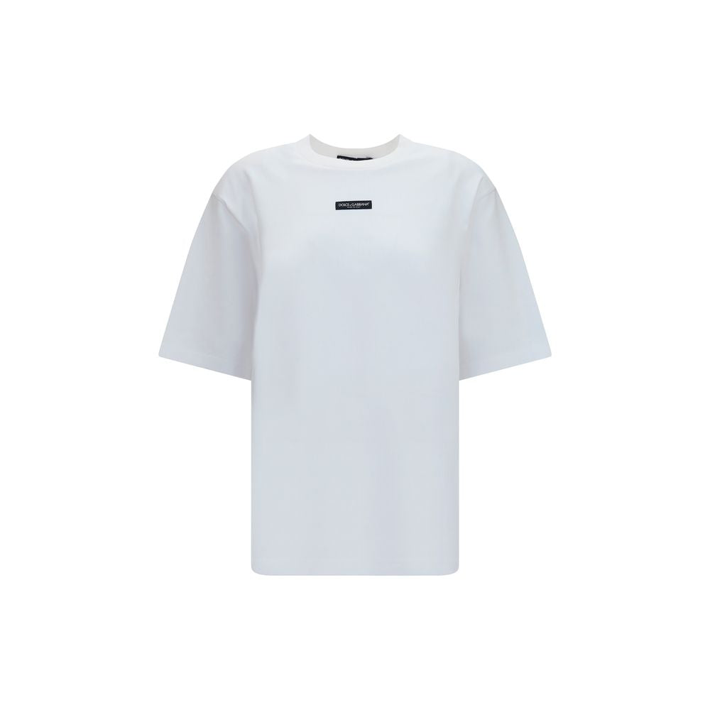 Dolce & Gabbana White Cotton T-Shirt-1