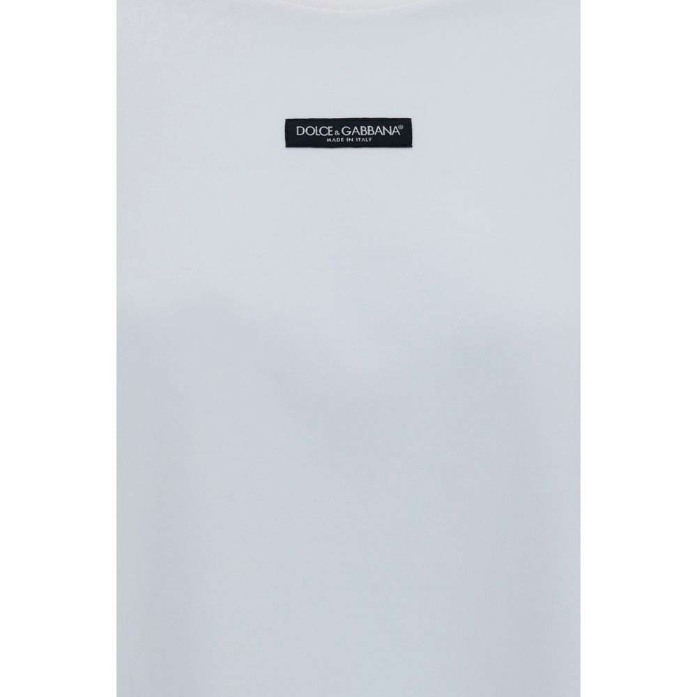 Dolce & Gabbana White Cotton T-Shirt-3