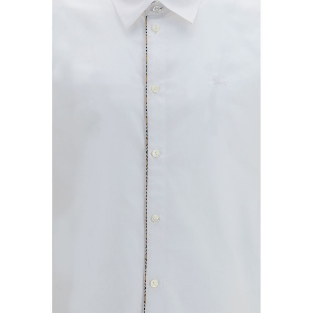 Burberry Weißes Baumwollkleidhemd-3